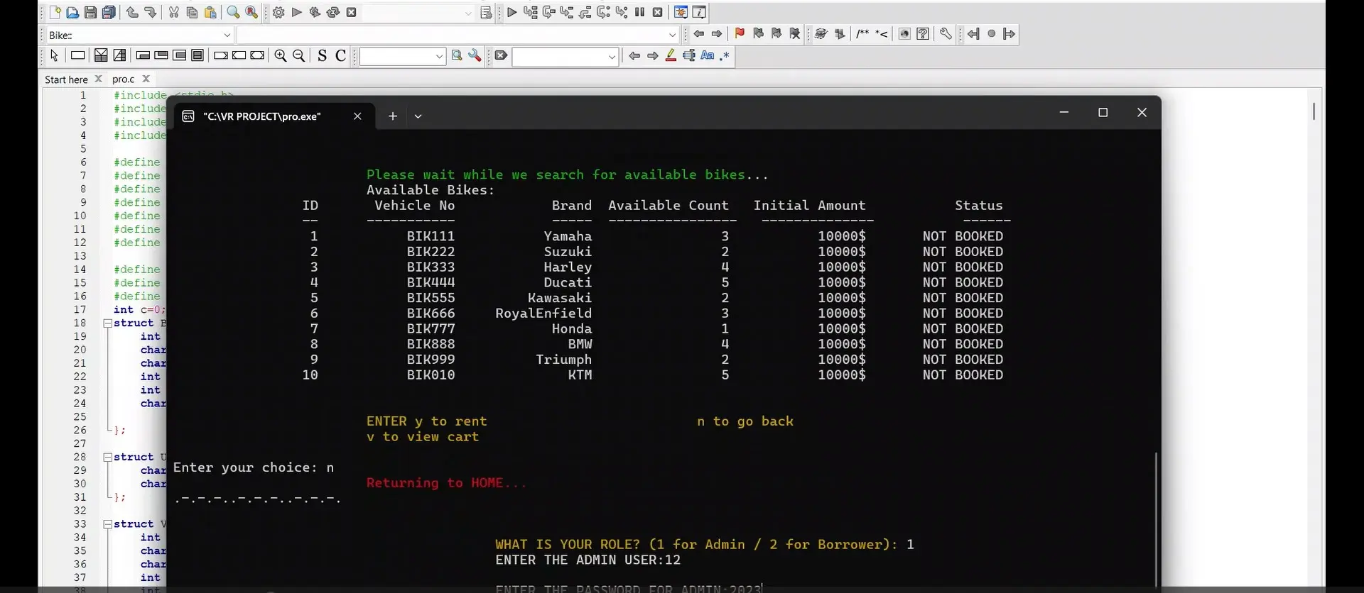 Vehicle Rental System